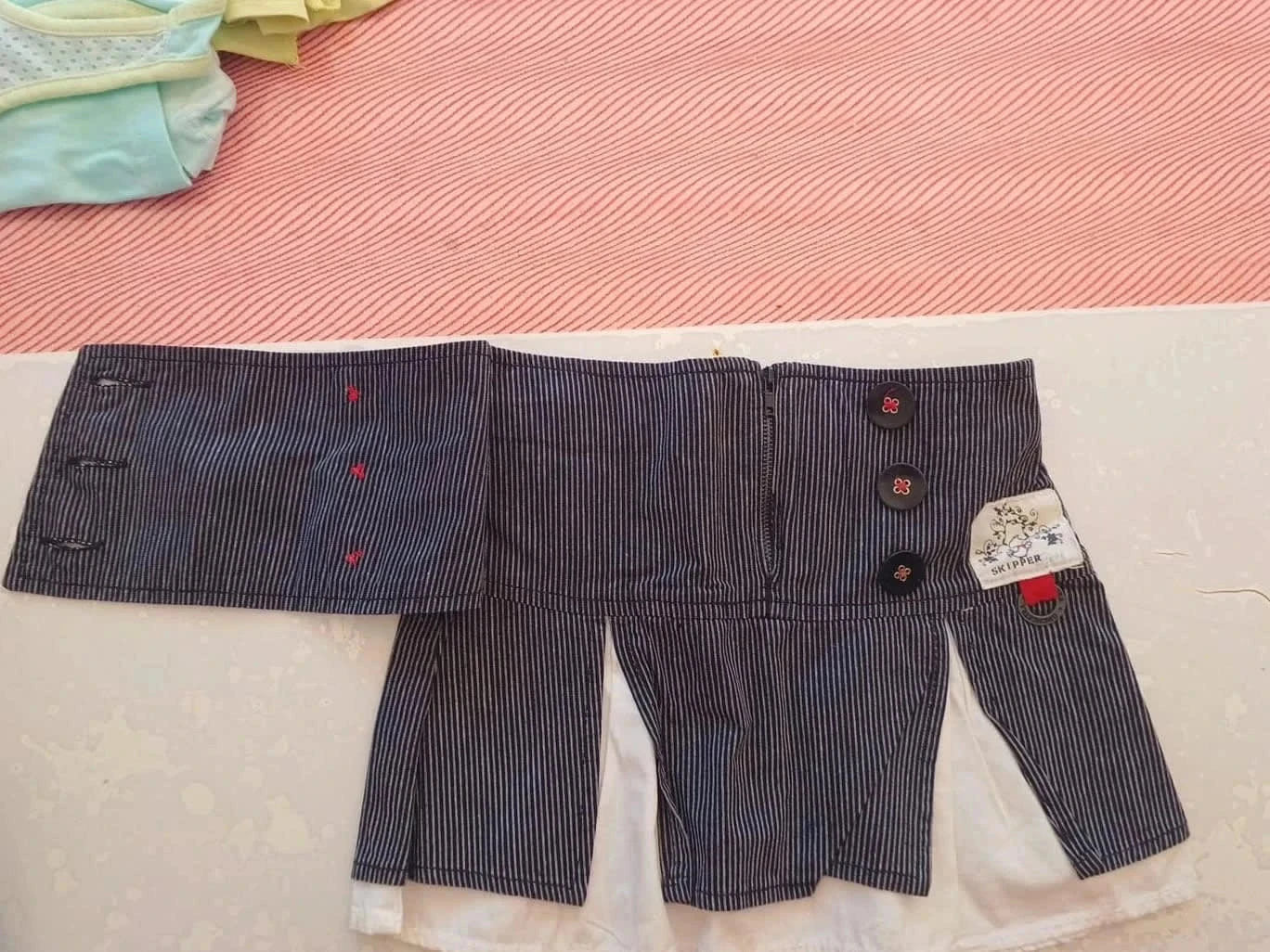 3-year-old navy checkered skirt – photo 7